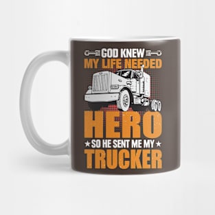 HERO TRUCKER. Driver Trucker Gift Mug